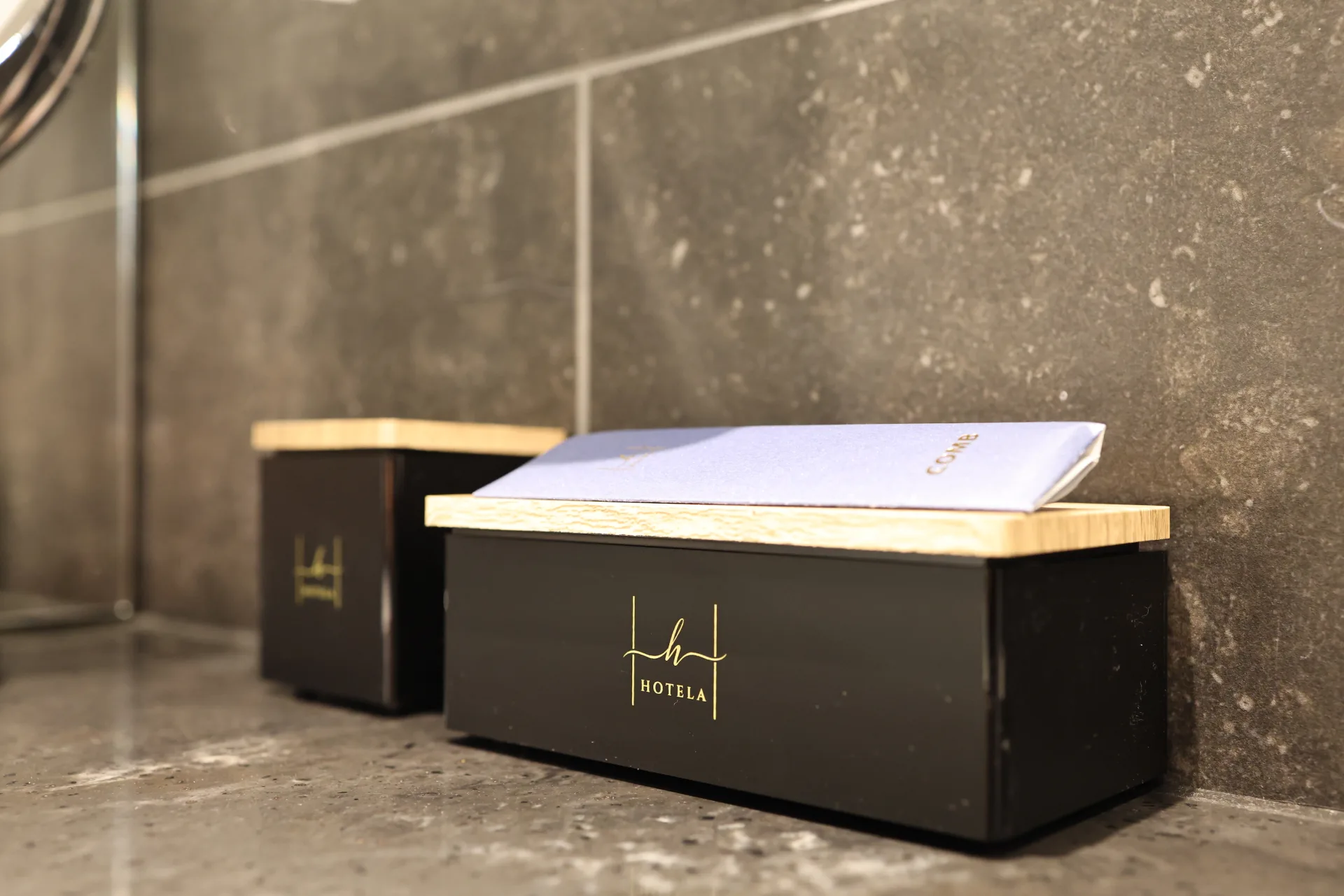 HOTELA branded amenity box