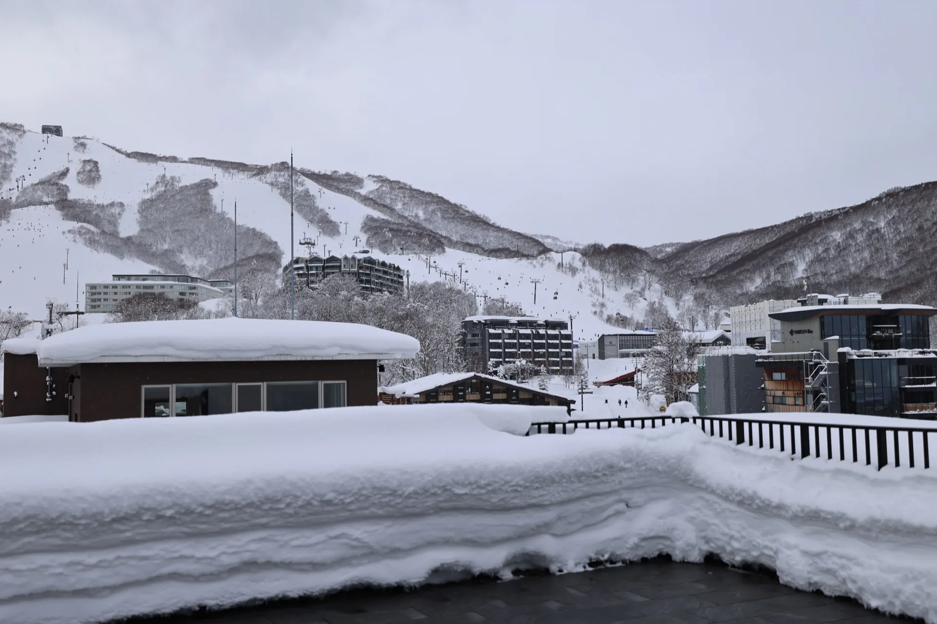 Niseko mountain panorama from HOTELA