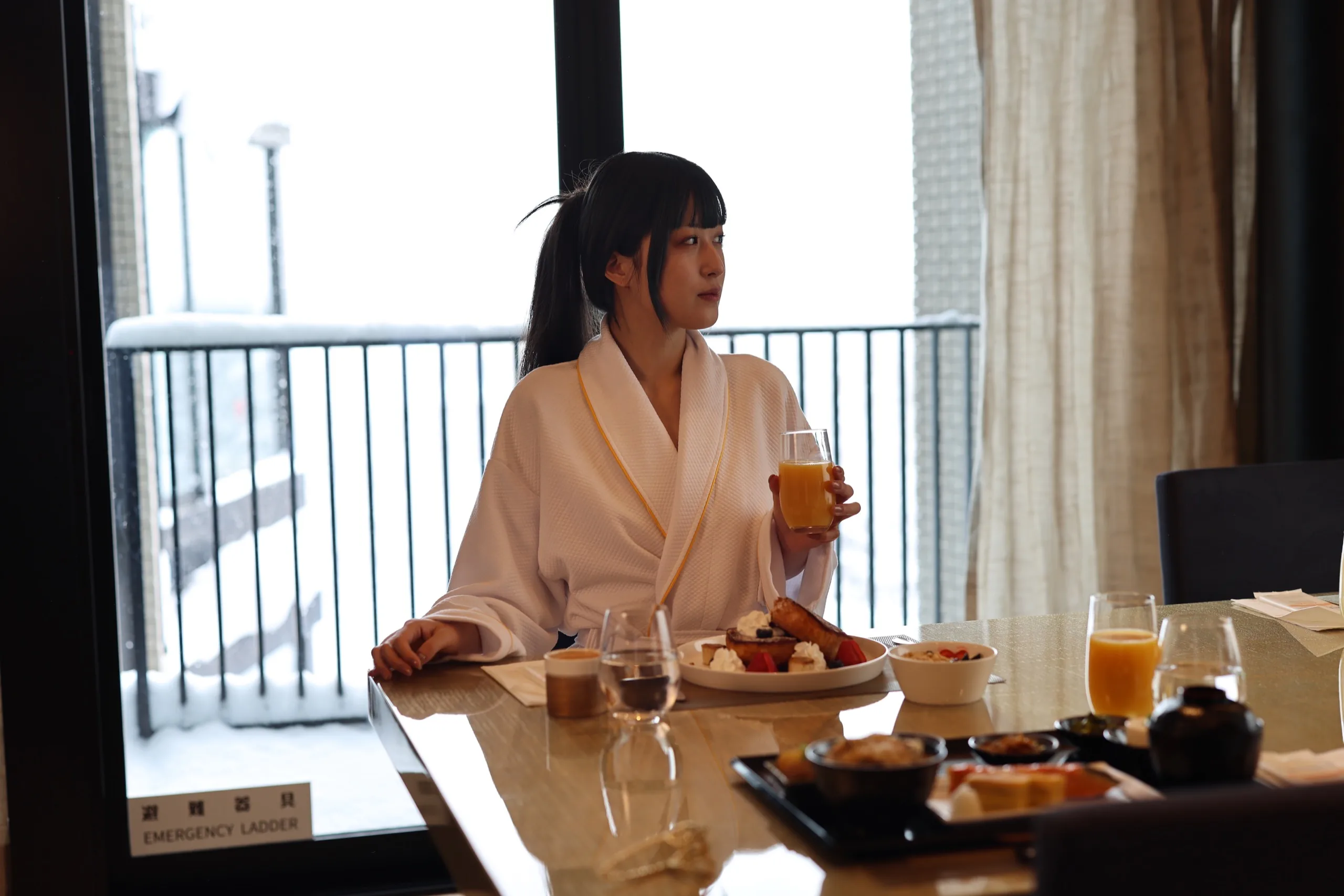 Morning breakfast at HOTELA